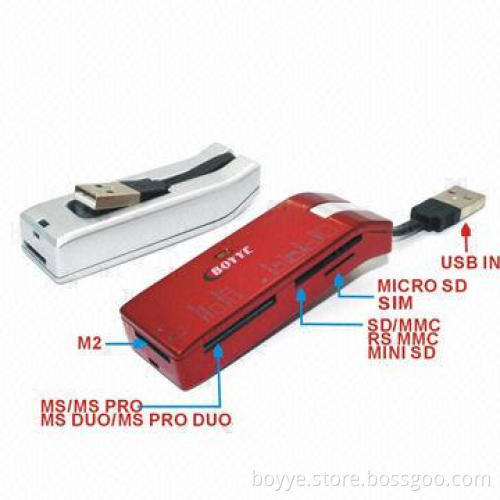 All-in-one Card Reader with Plug-and-play Function, No Power Adapter Needed